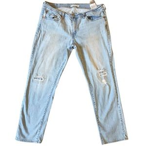 Levi’s boyfriend mid-rise distressed stretch women’s jeans 31 x 26 | like new